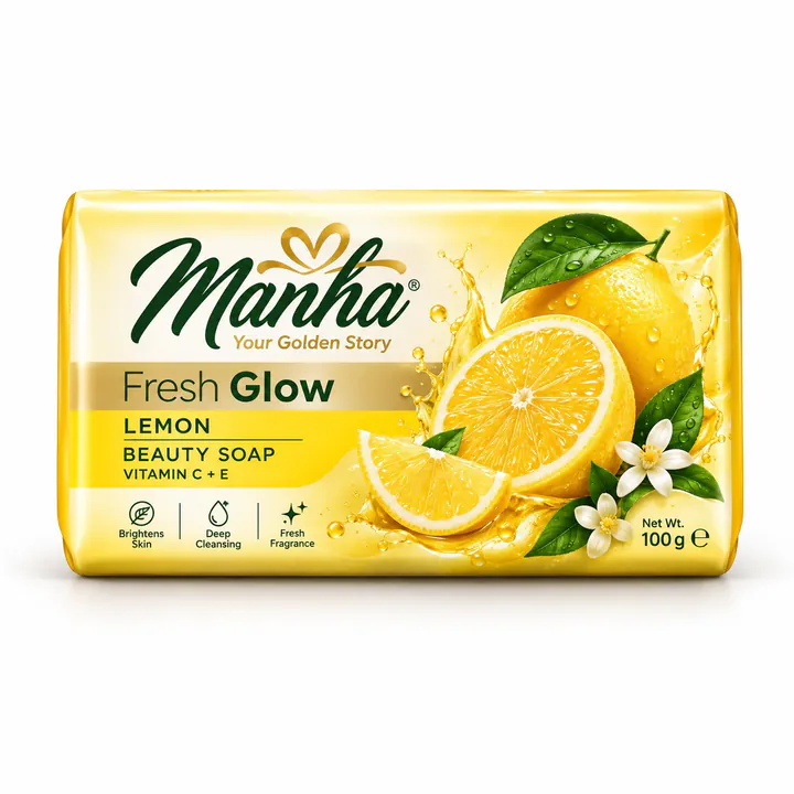 Manha Fresh Glow Lemon Beauty Soap pack